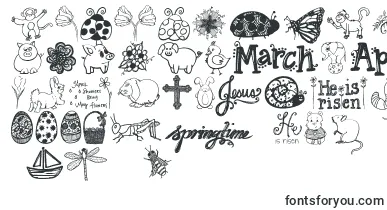 Janda Spring Doodles font – childrenseolegiks Fonts