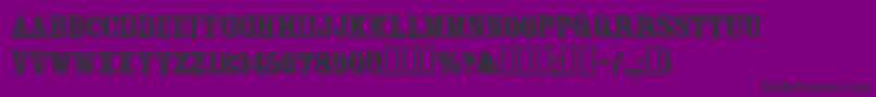 Więcej informacji o czcionce FtRosecubeNormal Czcionka FtRosecubeNormal – czarne czcionki na fioletowym tle