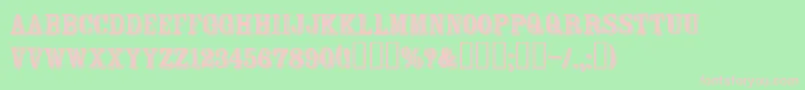 FtRosecubeNormal Font – Pink Fonts on Green Background