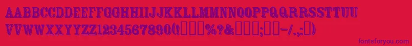 FtRosecubeNormal Font – Purple Fonts on Red Background