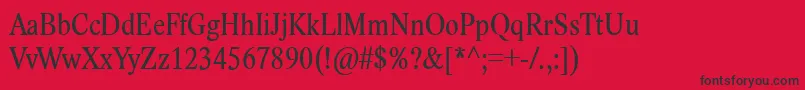 LidoStfCondCe Font – Black Fonts on Red Background