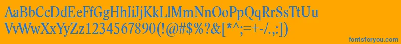 Weitere Informationen zur LidoStfCondCe-Schriftart LidoStfCondCe-Schriftart – Blaue Schriften auf orangefarbenem Hintergrund