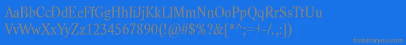 LidoStfCondCe Font – Gray Fonts on Blue Background