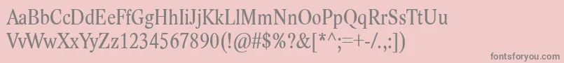 LidoStfCondCe Font – Gray Fonts on Pink Background