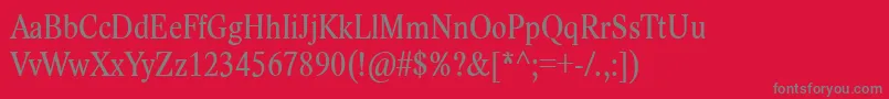 LidoStfCondCe Font – Gray Fonts on Red Background