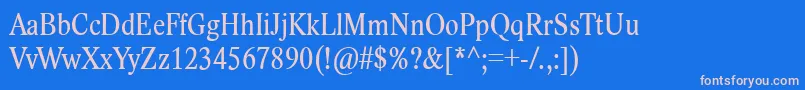 LidoStfCondCe Font – Pink Fonts on Blue Background