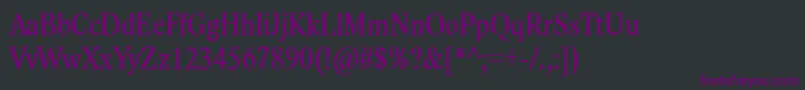 LidoStfCondCe Font – Purple Fonts on Black Background