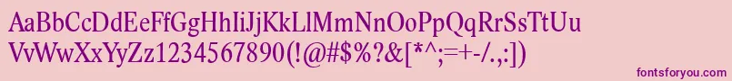 LidoStfCondCe Font – Purple Fonts on Pink Background
