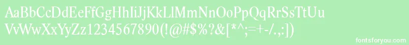 LidoStfCondCe Font – White Fonts on Green Background