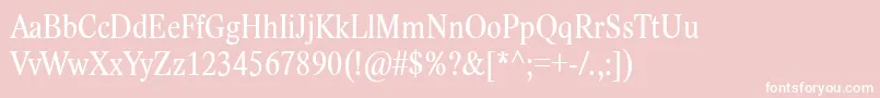 LidoStfCondCe Font – White Fonts on Pink Background