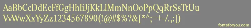 LidoStfCondCe Font – Yellow Fonts on Gray Background