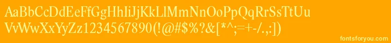 LidoStfCondCe Font – Yellow Fonts on Orange Background