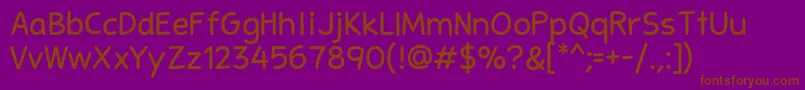 Шрифт Stanberry – коричневые шрифты на фиолетовом фоне