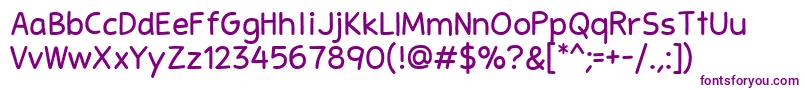 Шрифт Stanberry – фиолетовые шрифты на белом фоне