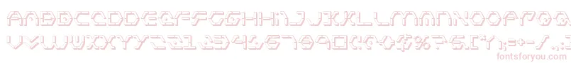 Zeta Sentry 3D Font – Pink Fonts on White Background