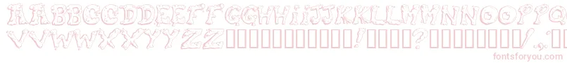Snot ffy Font – Pink Fonts on White Background