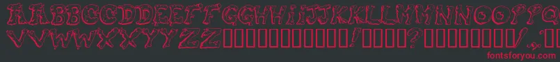 Snot ffy Font – Red Fonts on Black Background