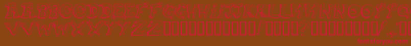 Snot ffy Font – Red Fonts on Brown Background