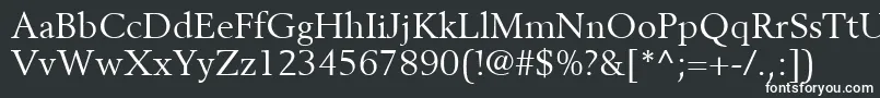 BerlingLtRoman Font – White Fonts on Black Background