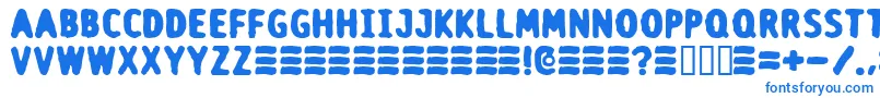 Шрифт Doyourthing – синие шрифты