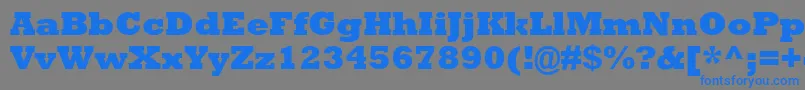 AstuteBlackSsiExtraBold Font – Blue Fonts on Gray Background