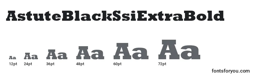 Размеры шрифта AstuteBlackSsiExtraBold