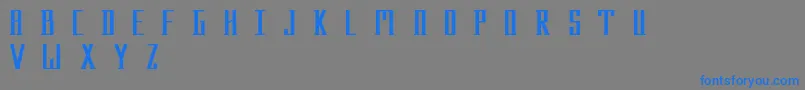 Menhir Font – Blue Fonts on Gray Background