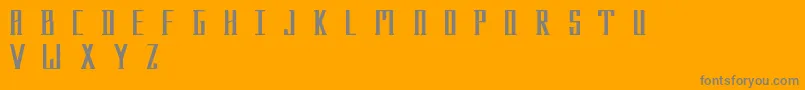 Menhir Font – Gray Fonts on Orange Background