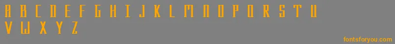 Menhir Font – Orange Fonts on Gray Background