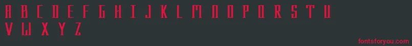 Menhir Font – Red Fonts on Black Background