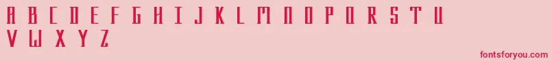 Menhir Font – Red Fonts on Pink Background