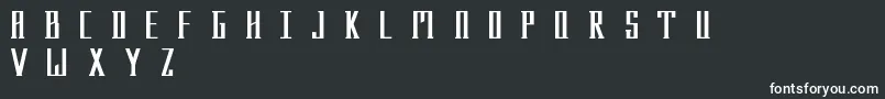Menhir Font – White Fonts on Black Background