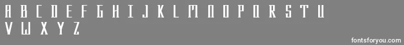 Menhir Font – White Fonts on Gray Background