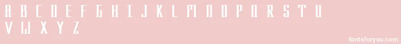 Menhir Font – White Fonts on Pink Background