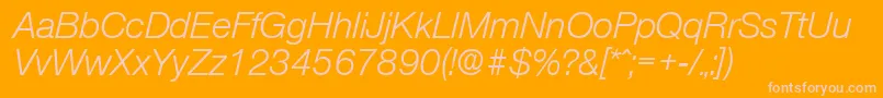 OlnovaRegularita Font – Pink Fonts on Orange Background