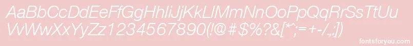 OlnovaRegularita Font – White Fonts on Pink Background