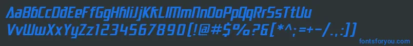 More about SfElectrotomeOblique Font SfElectrotomeOblique Font – Blue Fonts on Black Background