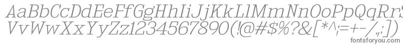 KingsbridgeExElIt-Schriftart – Graue Schriften