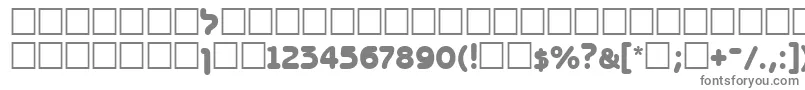 BenzionttBold Font – Gray Fonts on White Background