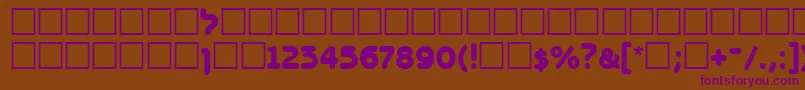 BenzionttBold Font – Purple Fonts on Brown Background