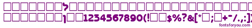 BenzionttBold-fontti – violetit fontit