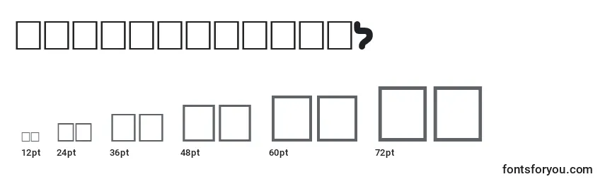 BenzionttBold Font Sizes