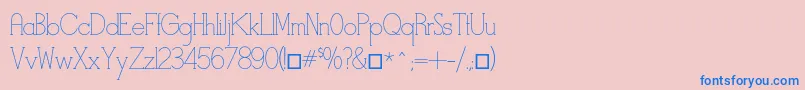 Stymiestylus Font – Blue Fonts on Pink Background