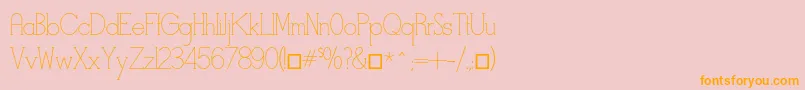 Stymiestylus Font – Orange Fonts on Pink Background