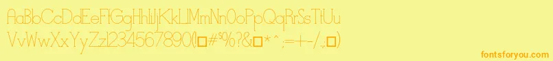 Шрифт Stymiestylus – оранжевые шрифты на жёлтом фоне