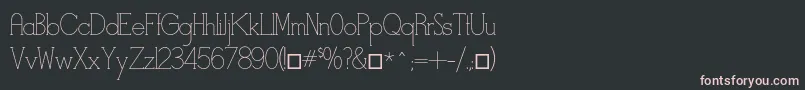 Czcionka Stymiestylus – różowe czcionki na czarnym tle