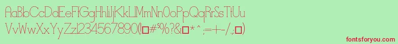 Stymiestylus Font – Red Fonts on Green Background