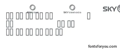 Обзор шрифта Skyfonttravel
