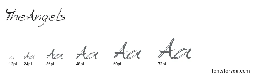 Размеры шрифта TheAngels
