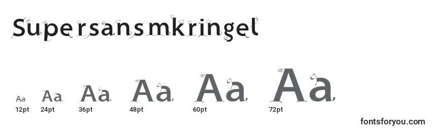 Размеры шрифта Supersansmkringel